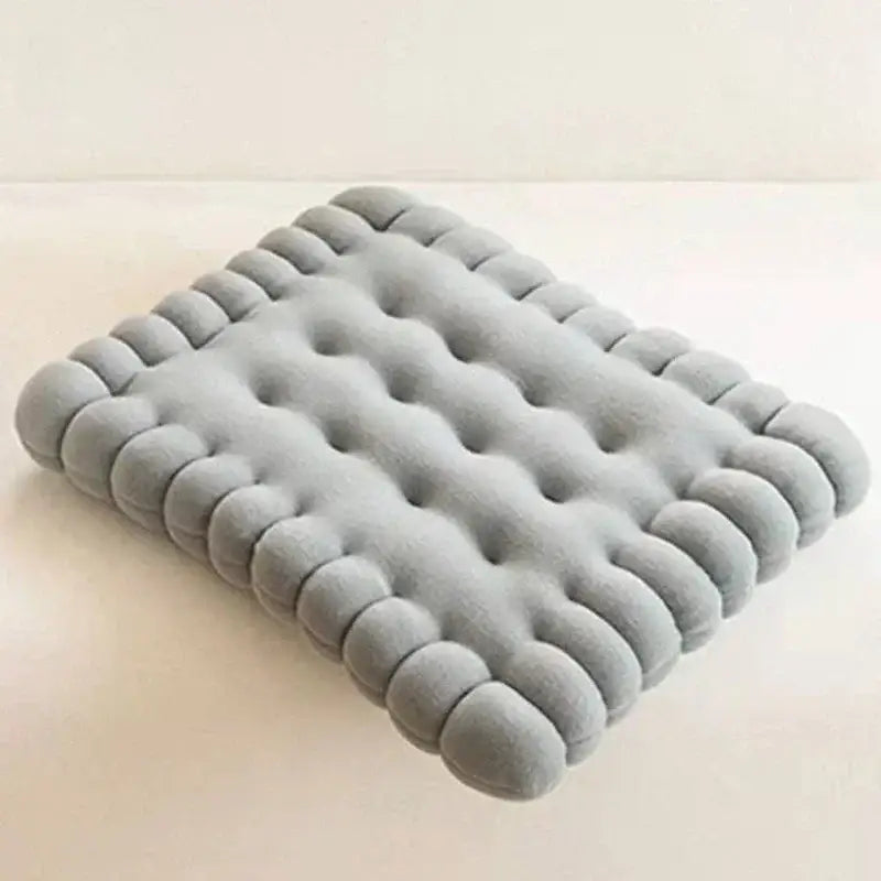 Biscuit sofa cushion cream fluffy cookie decor for living room