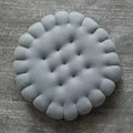 Biscuit sofa cushion cream fluffy cookie decor for living room