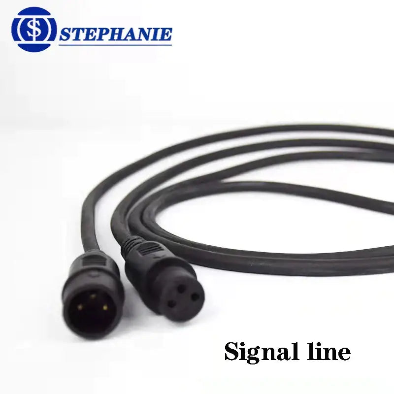 Black 1.5m dmx cable connector for stage lighting event room