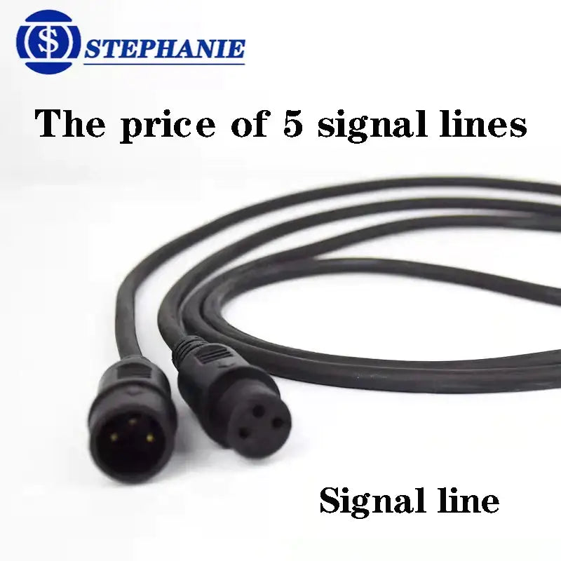 Black 1.5m dmx cable connector for stage lighting event room