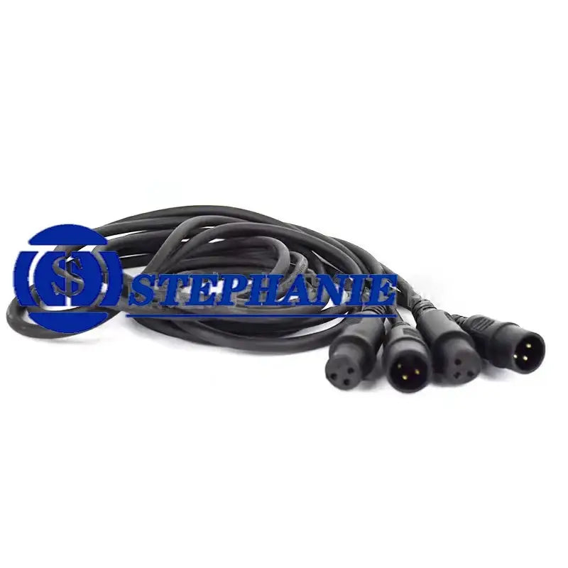 Black 1.5m dmx cable connector for stage lighting event room