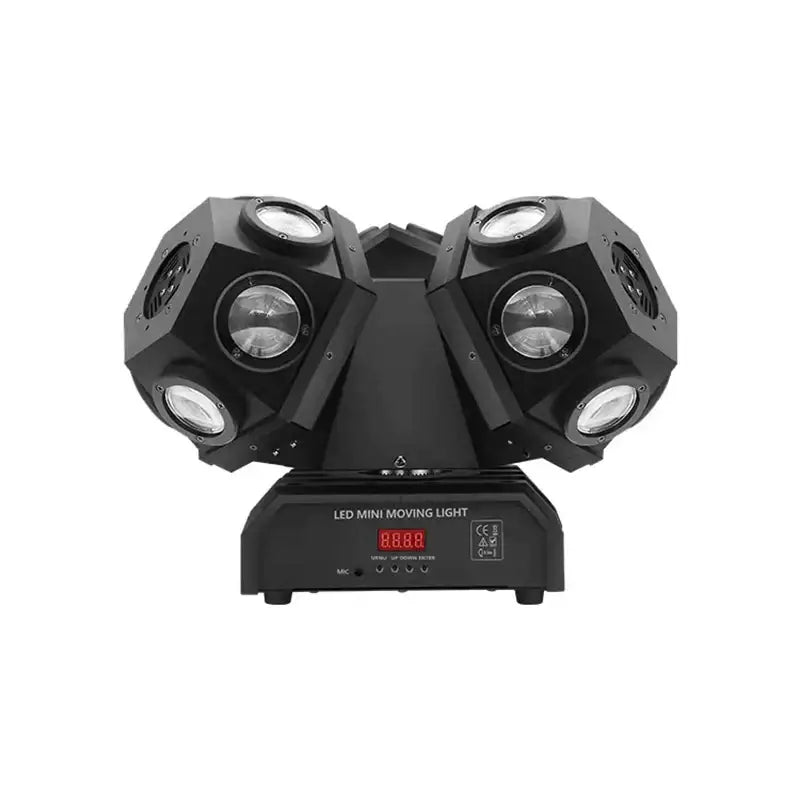 Black 3-head rgbw led beam laser stage light for party room