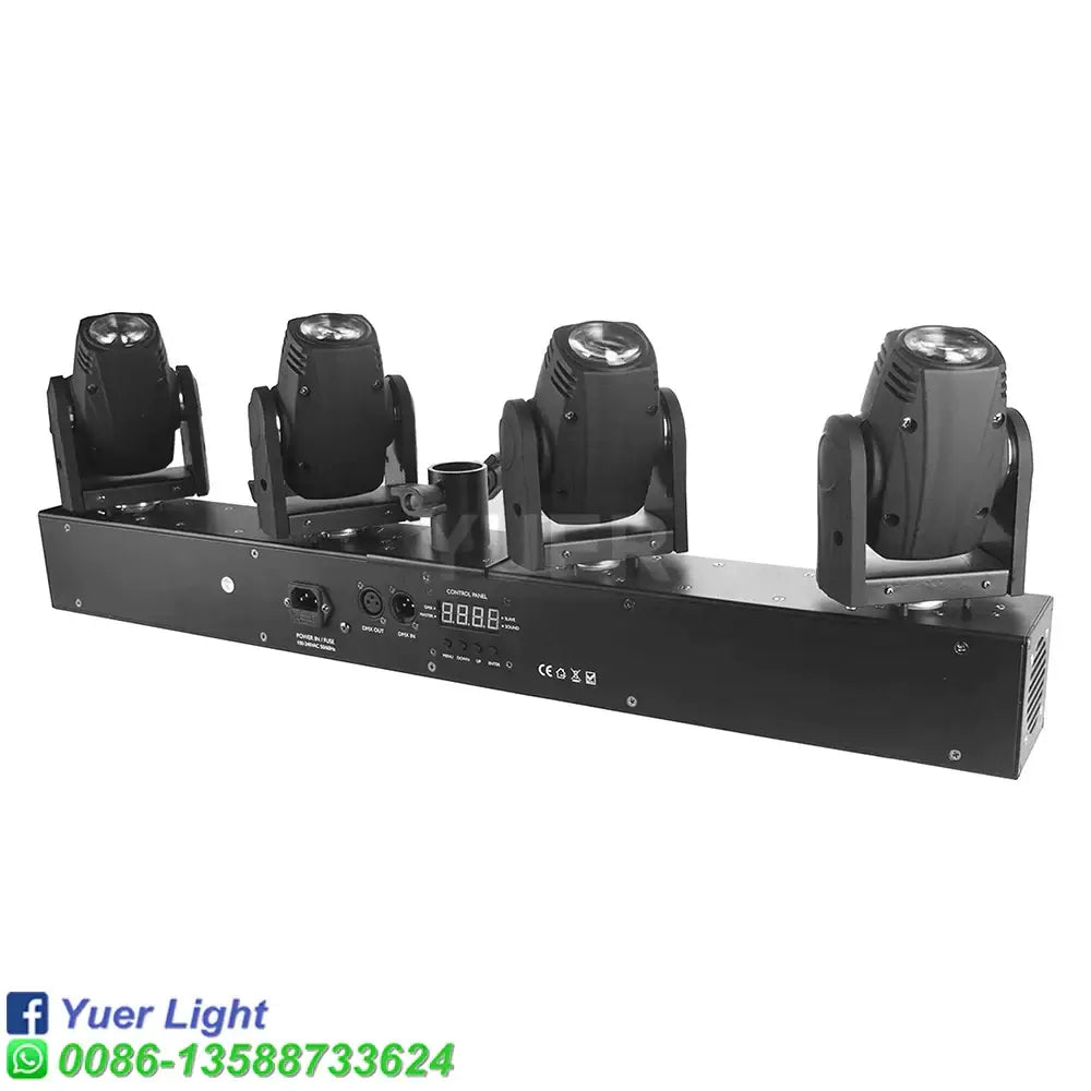 Black 4 head rgbw mini moving head light bar for bar and stage