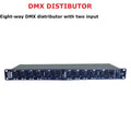 Black 8 way stage lighting signal splitter for living room stage effect