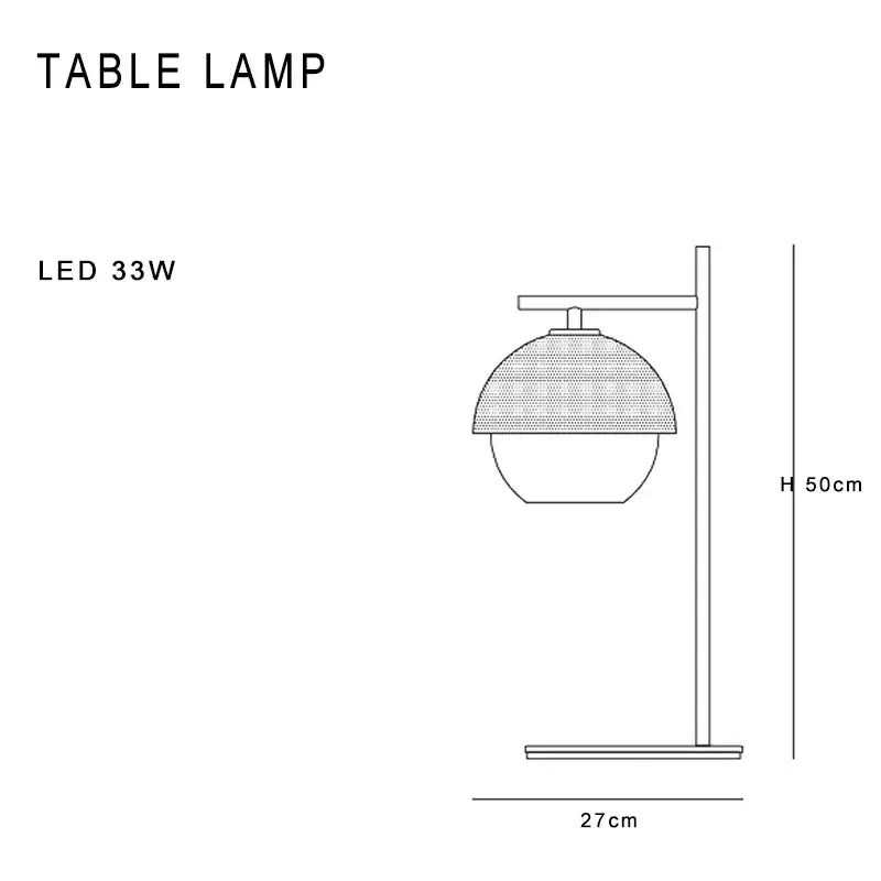 Black and brass mesh globe wall lamp bedroom luxury fixture