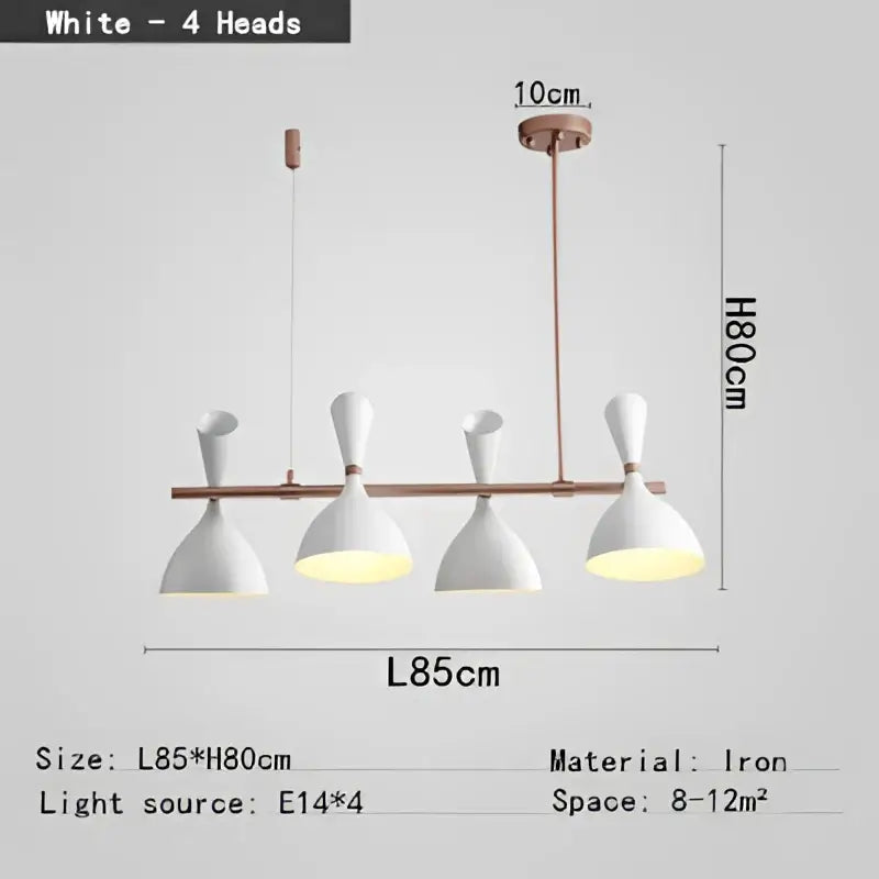 Black and brass nordic led multiple head chandelier for living room