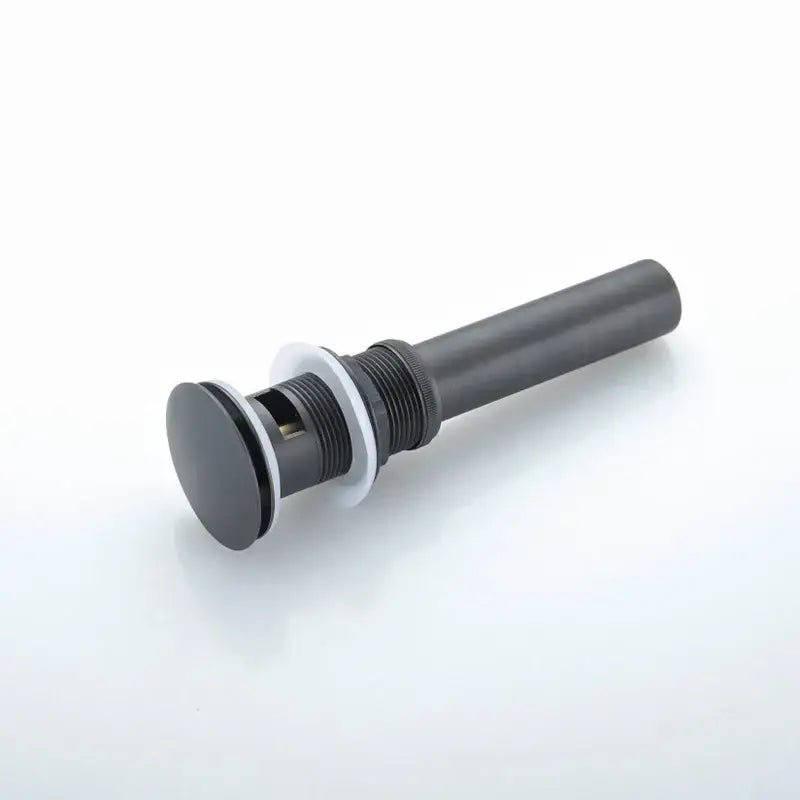 Black and chrome brushed nickel faucet sink drain – bathroom stopper