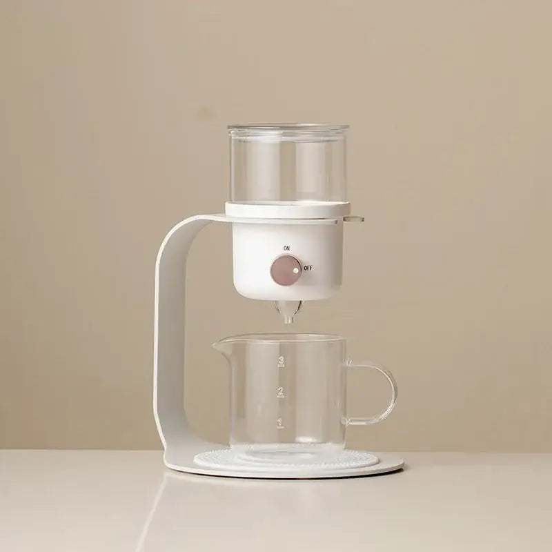 Black and clear glass kung fu tea pot kitchen electric infuser
