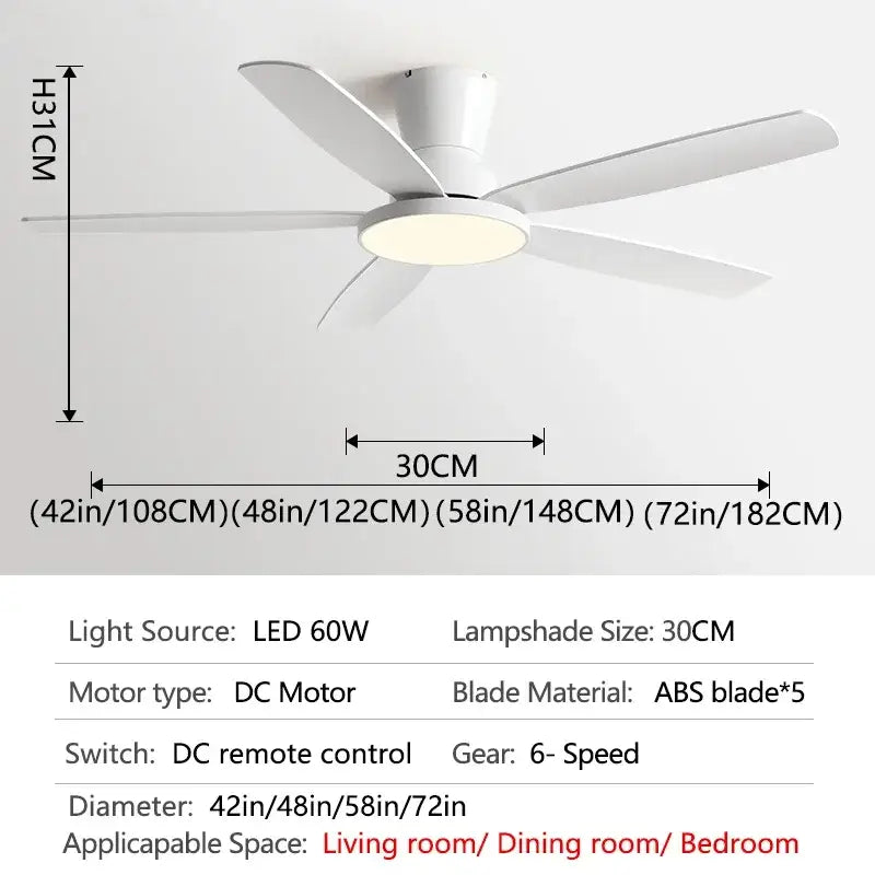Black and dark wood ceiling fan light with remote living room