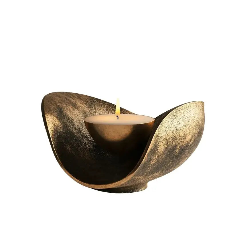 Black and gold banana candlestick holder for dining room decor