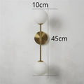 Black and gold glass wall lamp bedroom dual globe sconce
