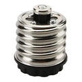 Black and silver e27 adapter splitter bulb socket for living room