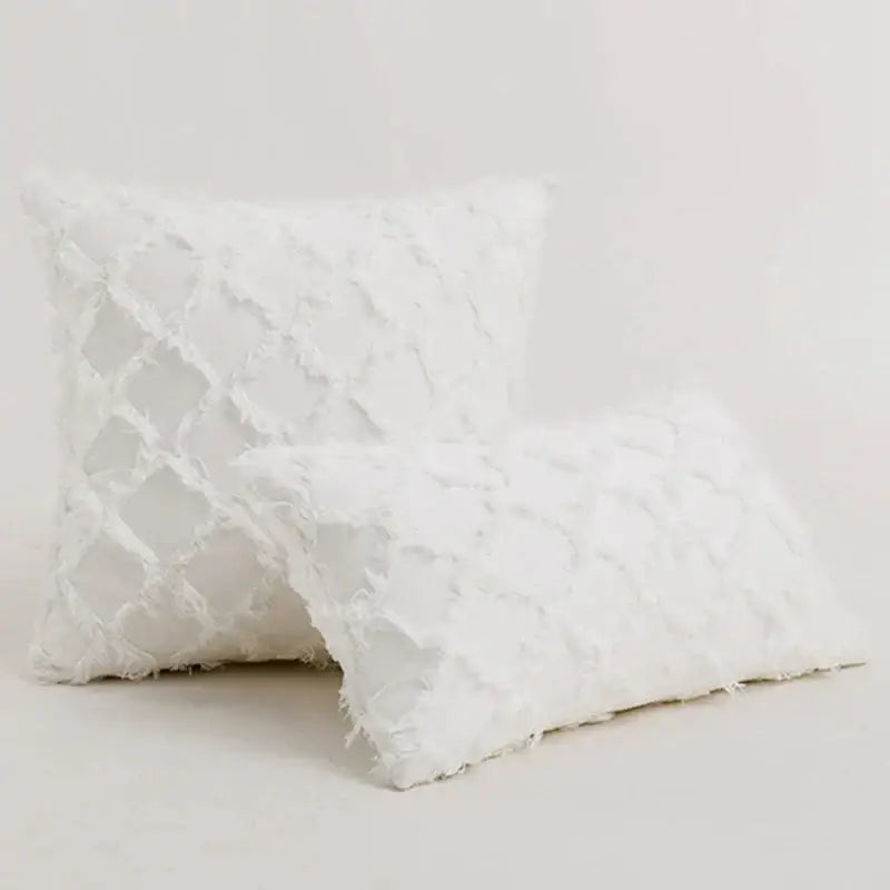 Black boho lumbar pillow cover bedroom textured woven decor