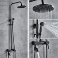 Black bronze bathroom shower set with handheld spray – bathroom