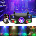 Black disco laser light projector led magic ball living room strobe