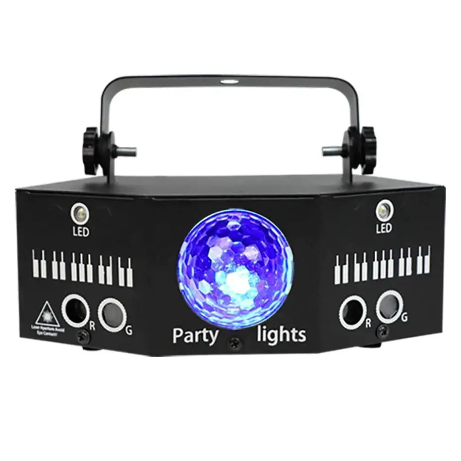 Black disco laser light projector led magic ball living room strobe