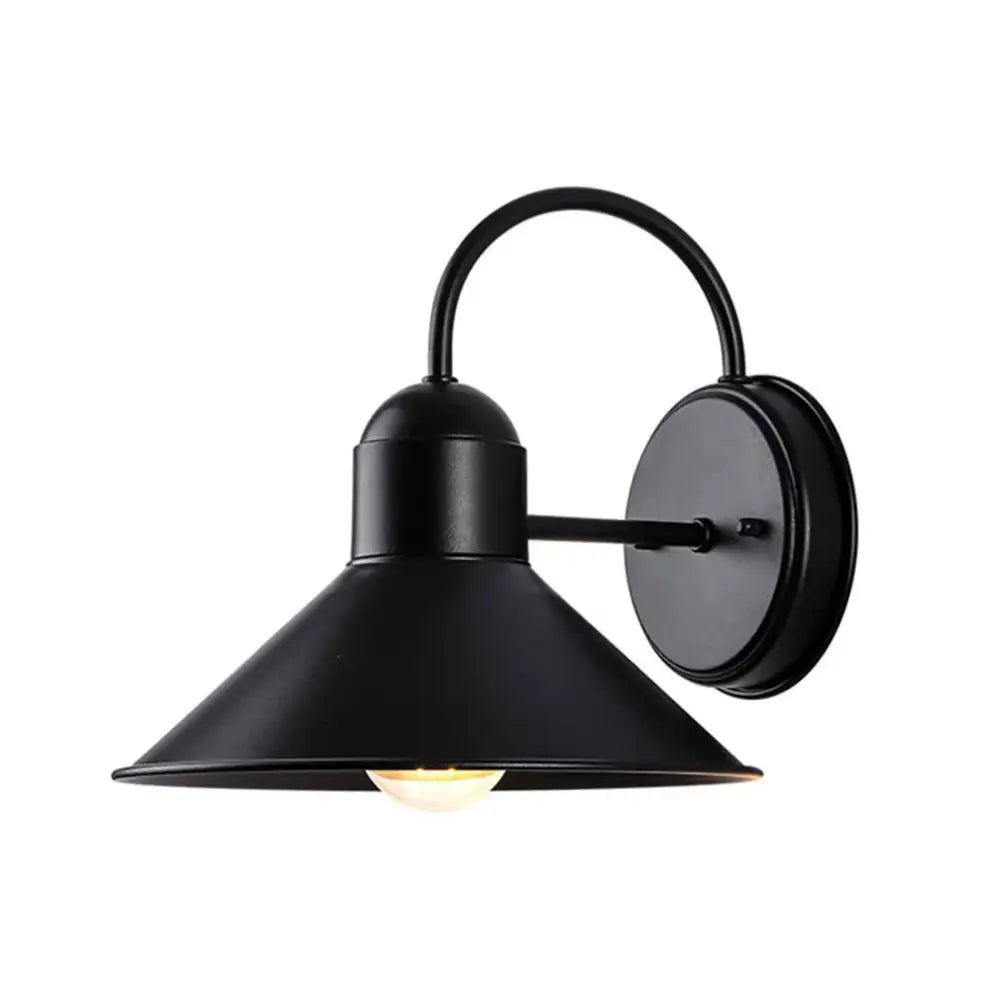 Black farmhouse barn lights outdoor gooseneck sconce for porch