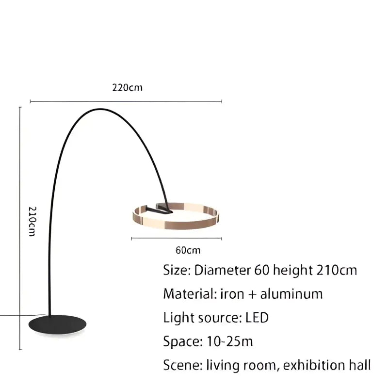 Black & gold arched floor lamp living room decorbites grote dimbare
