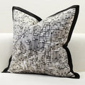 Black & gold leopard embroidery pillow covers living room decor