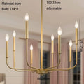 Black iron branch chandelier dining room pendant light