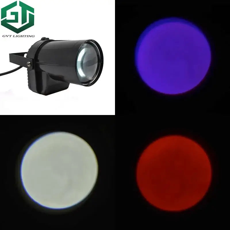Black led beam pinspot stage light for bar and party rooms