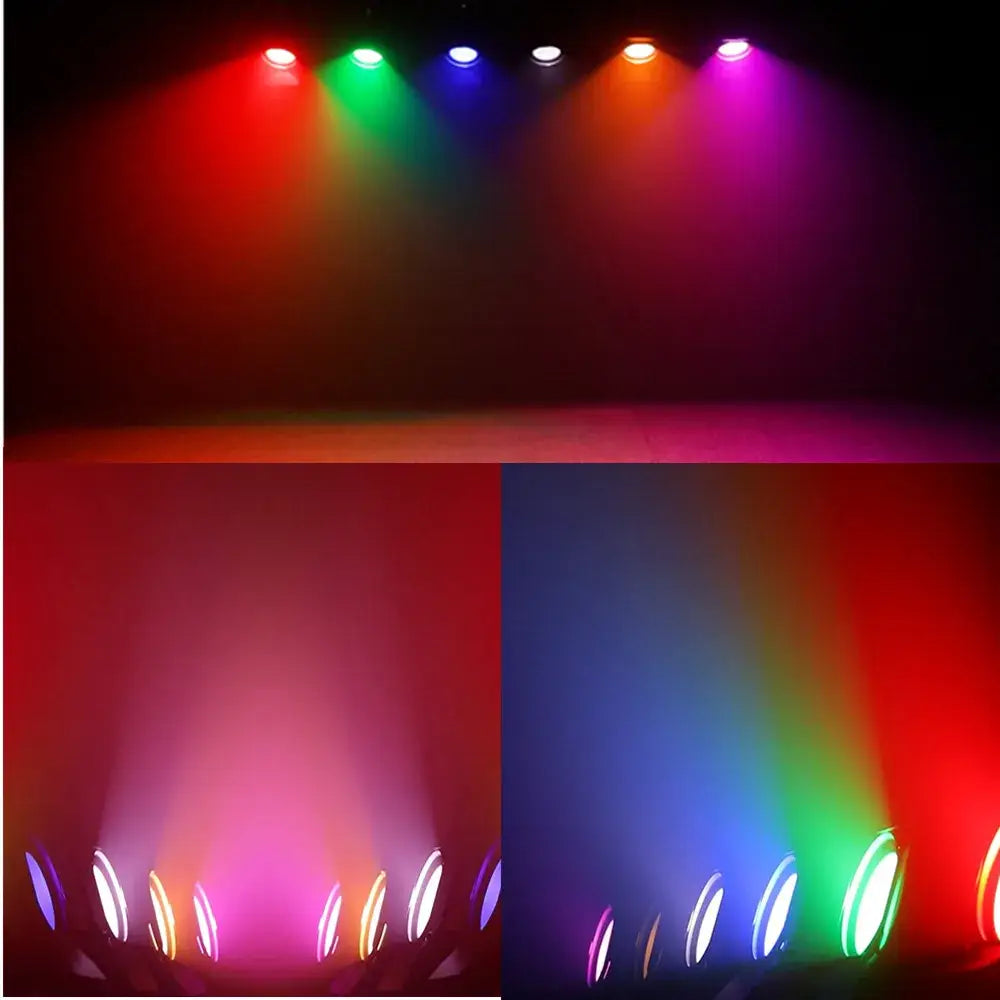 Black led par light with barn doors stage effect light