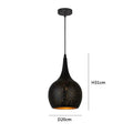 Black nordic industrial pendant light for dining room starry decor