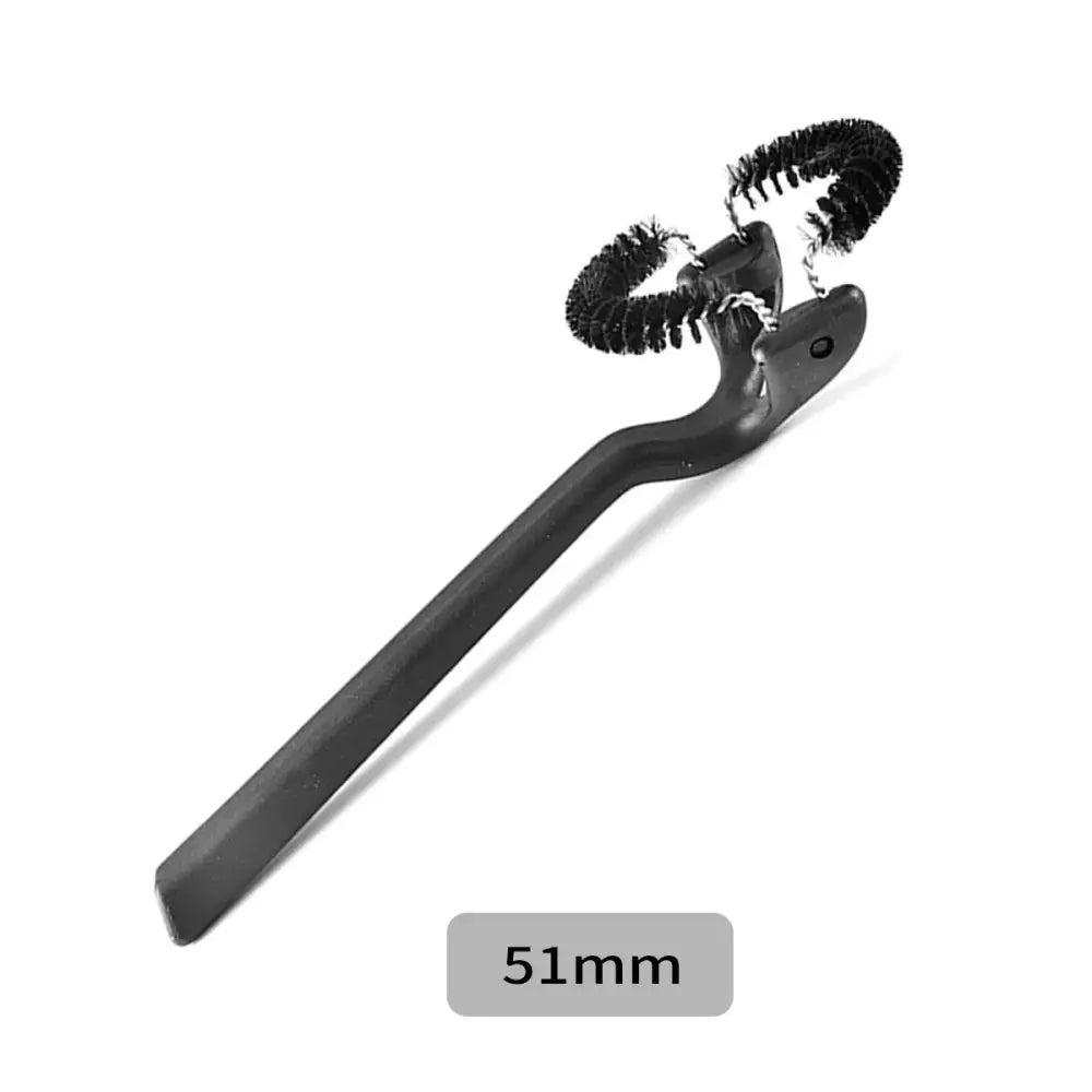 Black plastic coffee machine grinder brush – kitchen cleaning tool