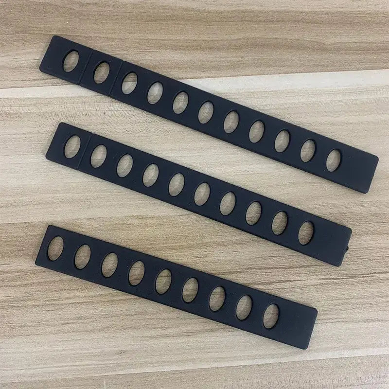 Black plastic knife blade protectors set kitchen cleaver sleeves