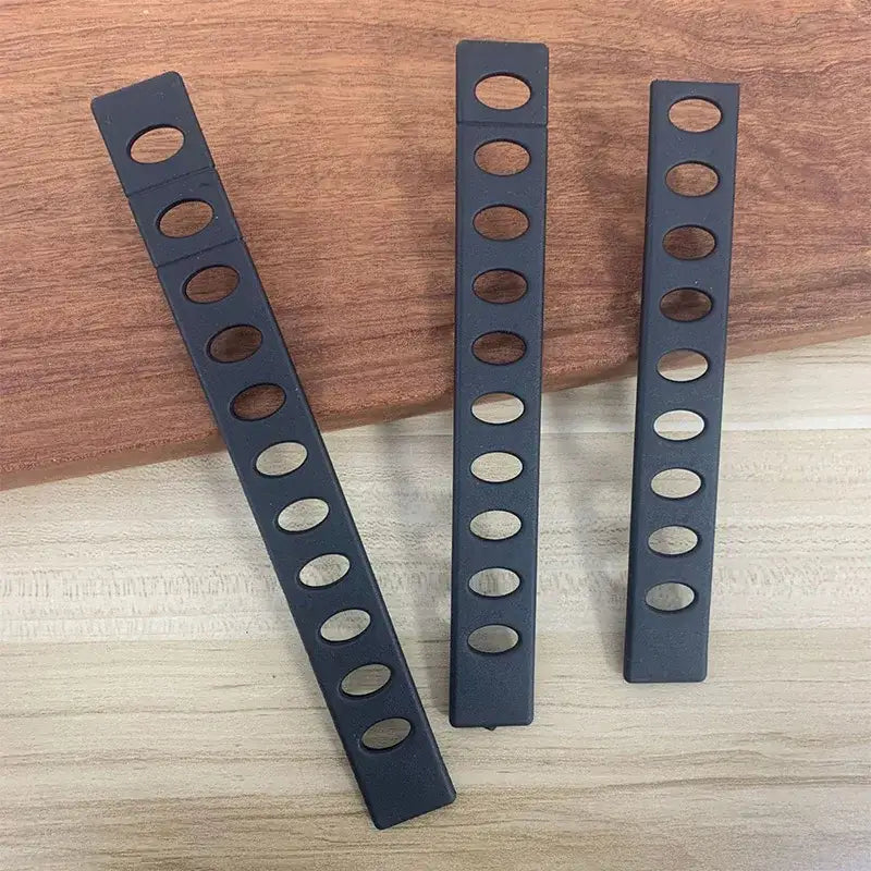 Black plastic knife blade protectors set kitchen cleaver sleeves