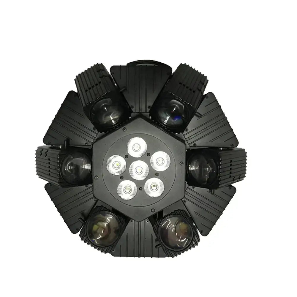 Black rotating bee eye led strobe beam moving head stage light