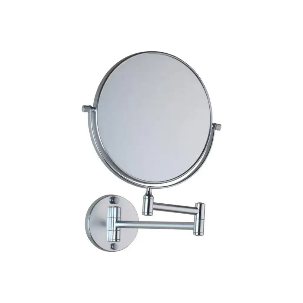 Black round magnifying wall mounted beauty mirror for bedroom