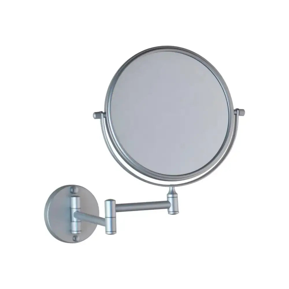 Black round magnifying wall mounted beauty mirror for bedroom