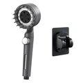 Black & silver adjustable high pressure shower head bathroom 3 modes
