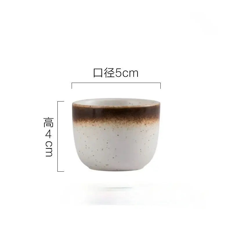 Black speckled ceramic wine sake set with heater for dining room