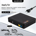 Black textured mini ups backup battery office router power supply