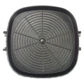 Black textured square korean bbq grill pan kitchen cookware