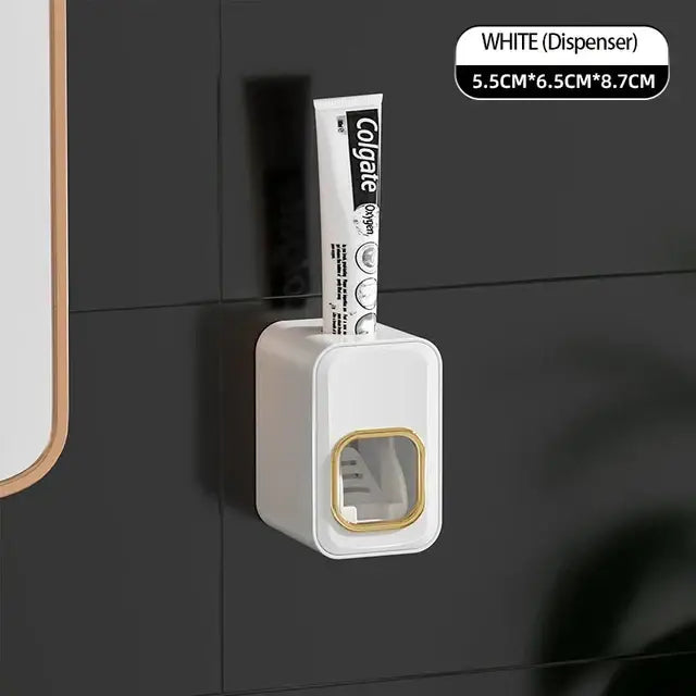 Black translucent inverted toothbrush holder and bathroom storage rack