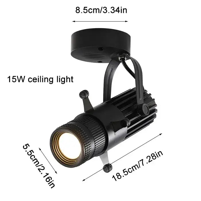 Black wireless remote led spotlight stage and party light