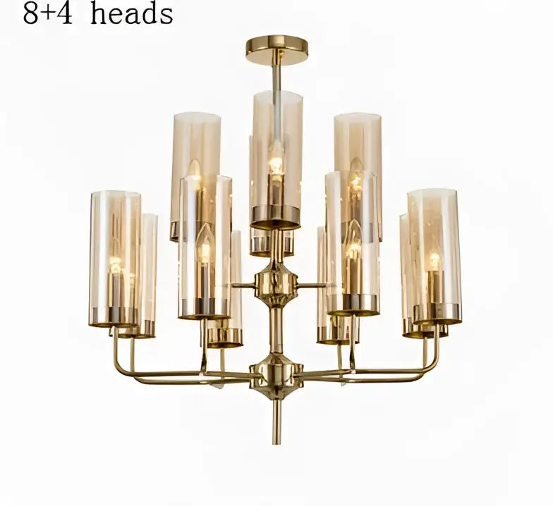 Blue and gold decorbites glass chandelier – kitchen island light