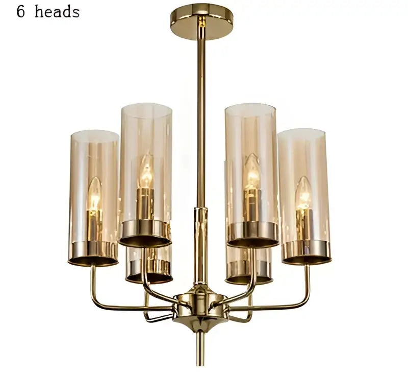 Blue and gold decorbites glass chandelier – kitchen island light