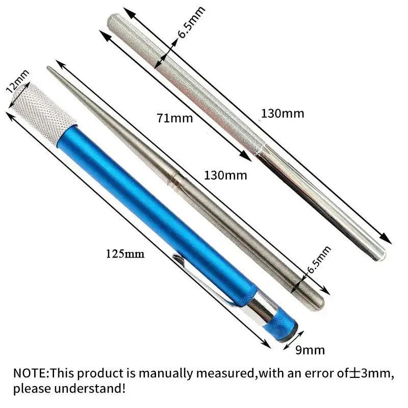 Blue and silver aluminum decorbites knife sharpener kitchen tool