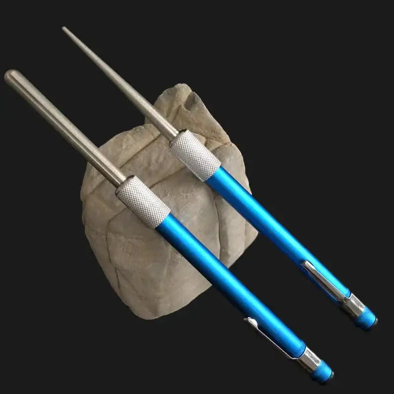 Blue and silver aluminum decorbites knife sharpener kitchen tool