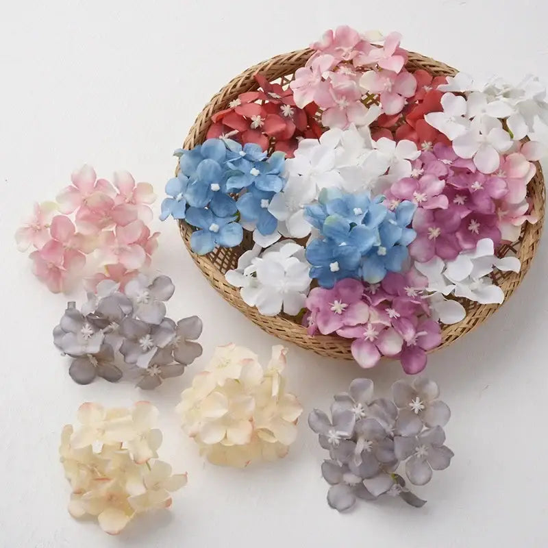Blue and white hydrangea flowers 30pcs wedding decor living room