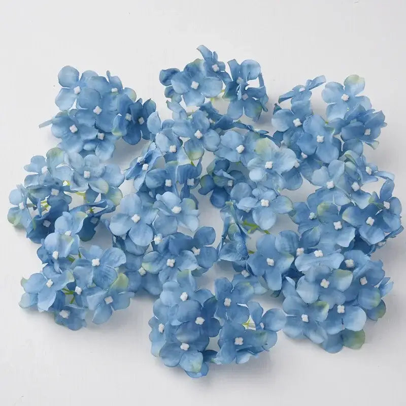 Blue and white hydrangea flowers 30pcs wedding decor living room