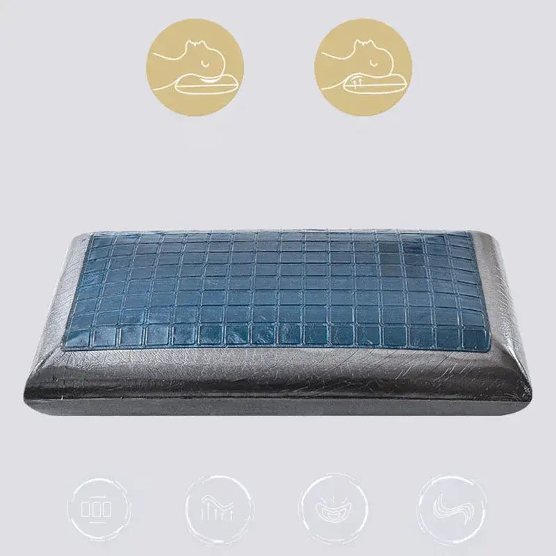 Blue crocodile bamboo charcoal memory foam pillow bedroom cooling gel