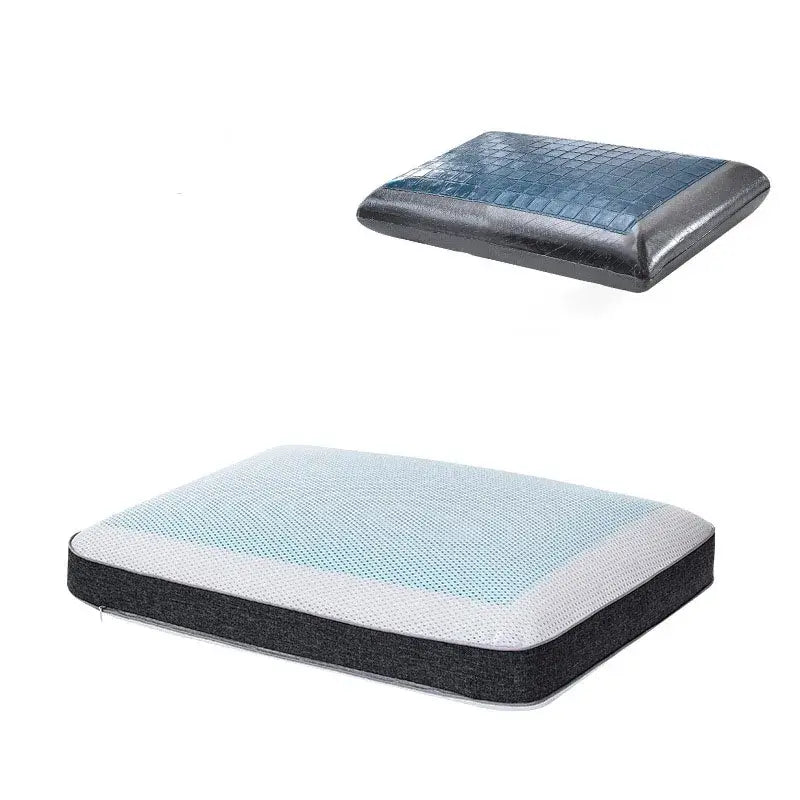 Blue crocodile bamboo charcoal memory foam pillow bedroom cooling gel