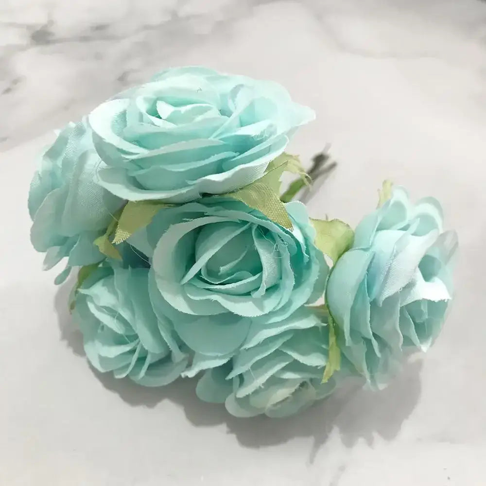 Blue flower stamen berries bundle for kitchen cake decor