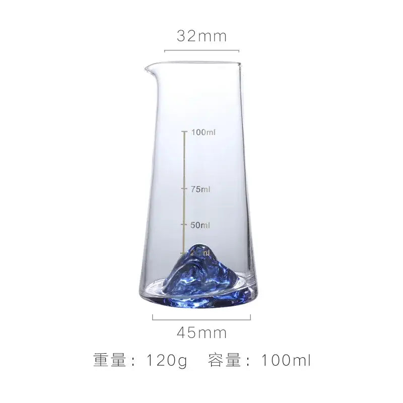 Blue mountain decorbites blue sake glass ice jug set dining room