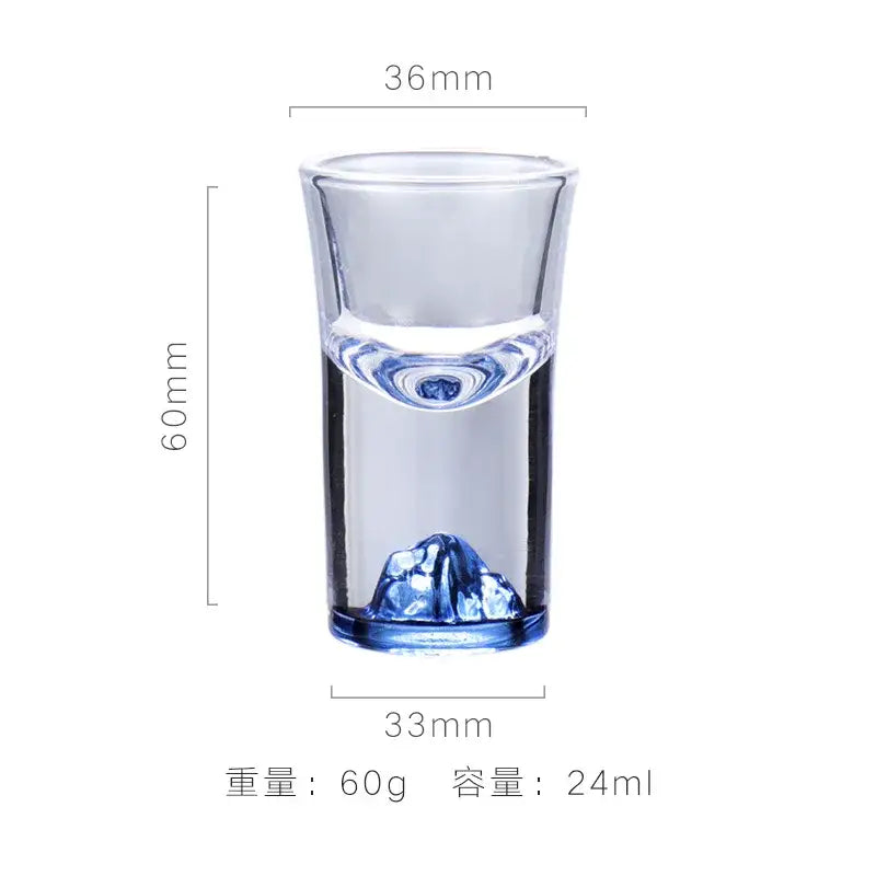 Blue mountain decorbites blue sake glass ice jug set dining room
